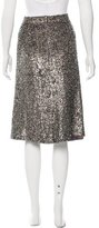 Thumbnail for your product : Dries Van Noten Silk Sequin Skirt