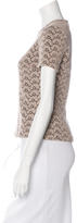 Thumbnail for your product : Diane von Furstenberg Crochet Short Sleeve Top