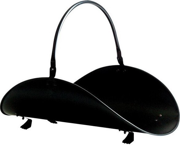 Panacea Products PanaceaBlackMatteSteelLogRackModelNo.15218