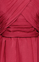 Thumbnail for your product : Carven Cross-Front Textured Silk-Blend Dress