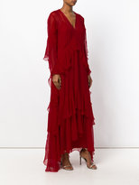 Thumbnail for your product : Alberta Ferretti tier maxi dress