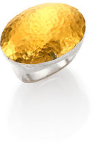 Thumbnail for your product : Gurhan Curve 24K Yellow Gold & Sterling Silver Jordan Oval Dome Ring