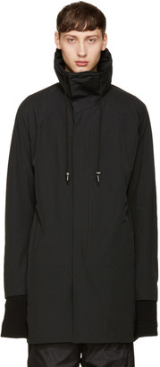 Niløs Black Nylon Zipped Coat