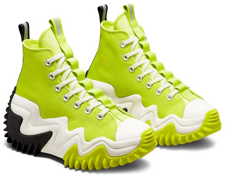 Converse Run Star Motion Hi Street Utility sneakers in lime twist -  ShopStyle