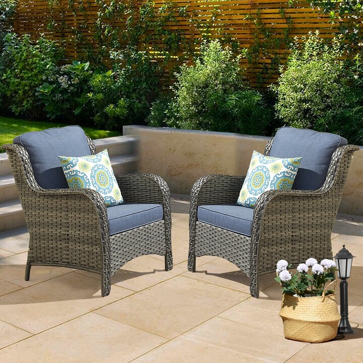 OVIOS Patio Furniture 2piece Wicker Chair ShopStyle