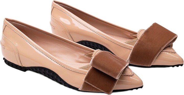Tod's Alessandro Dell'Acqua Bow Leather Ballet Flat