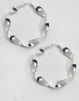 Thumbnail for your product : Monki Spiral Hoop Earrings