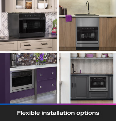 GE ENERGY STAR® Smart Compact Dishwasher for Countertop or Built-In