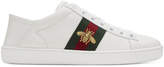 Gucci White Bee Ace Sneakers 