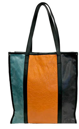 Leather Country Colorblock Leather Tote