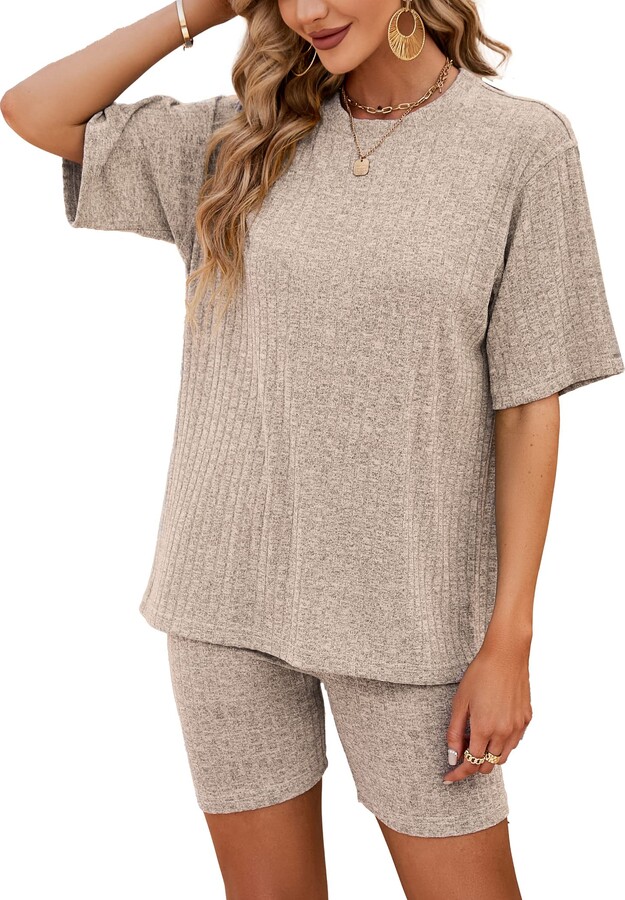 IN'VOLAND Women's Plus Size 2 Piece Outfits Cotton Linen Shirt and  Drawstring Shorts Set Summer Casual Tracksuits 2023 at  Women's  Clothing store