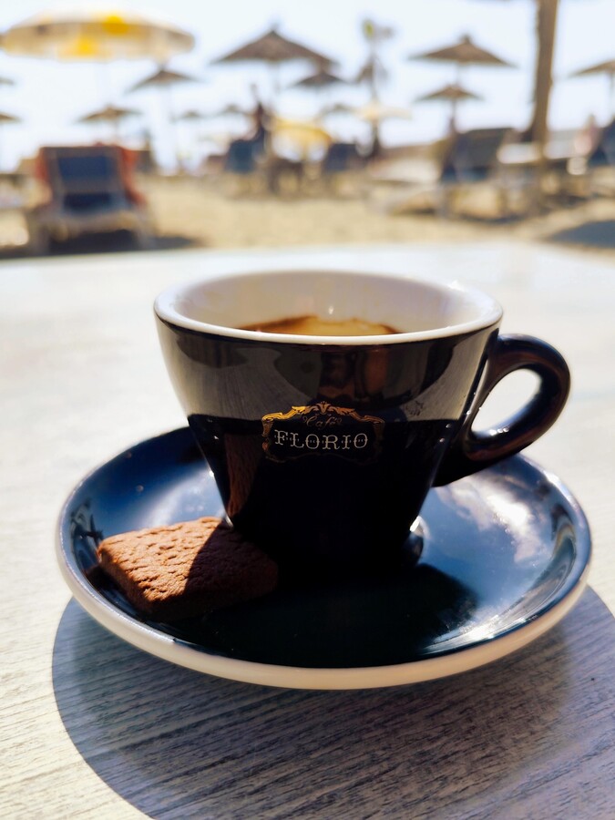 Mougenot Natalya, Contemporary Minimalist Still life Photo "Espresso, biscuit.Whst else ? ", 2025