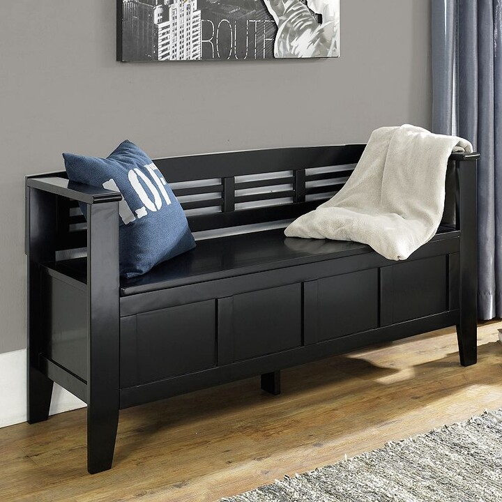 Simpli Home Adams Entryway Storage Bench ShopStyle