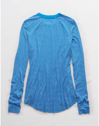 aerie Real SoftRibbed Long Sleeve Tee