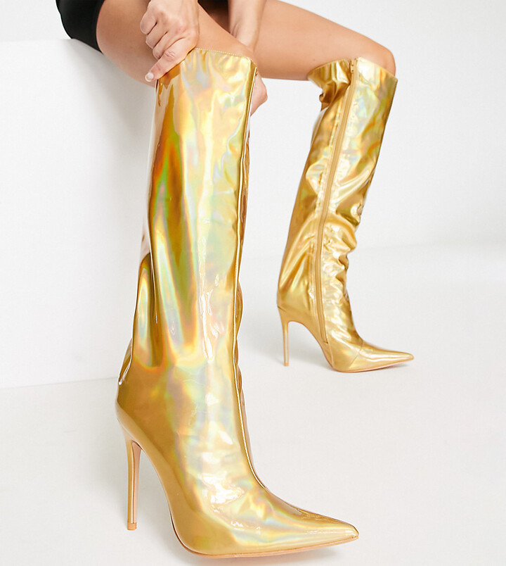Gold Wide Fit Shoes | Shop The Largest Collection | ShopStyle
