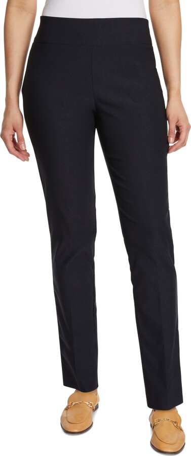 Gloria Vanderbilt Women's Tummy-Control Pull-On Slim Trousers, Regular,  Short and Long Length - ShopStyle Pants