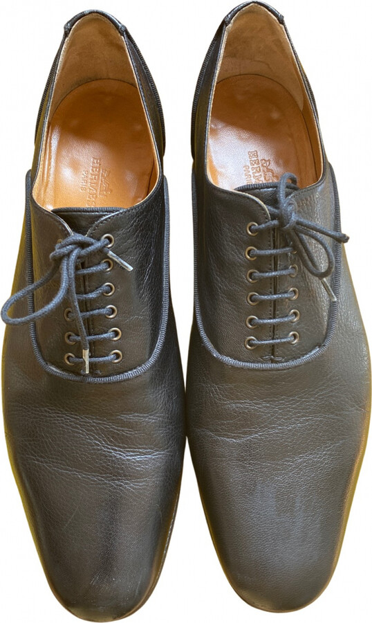 Louis Vuitton Textured Damier Graphite Fabric Metal Detail and Suede Lace  Up Derby Size 42.5 - ShopStyle