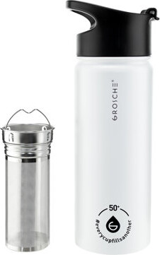Grosche Chicago Steel Infusion Water Bottle