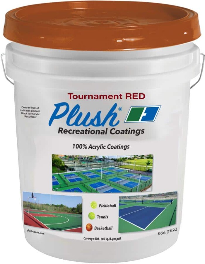 Plush 5 gal. Tournament Red Recreational Surface Coating