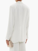 Thumbnail for your product : ASCENO Azores Single-breasted Silk-crepe Blazer - White