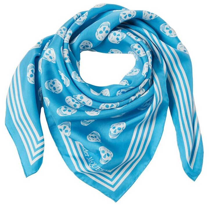 3 sizes Goddess symbol royal blue silk scarf shawl