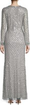 Thumbnail for your product : Aidan Mattox Sequined Long-Sleeve Gown