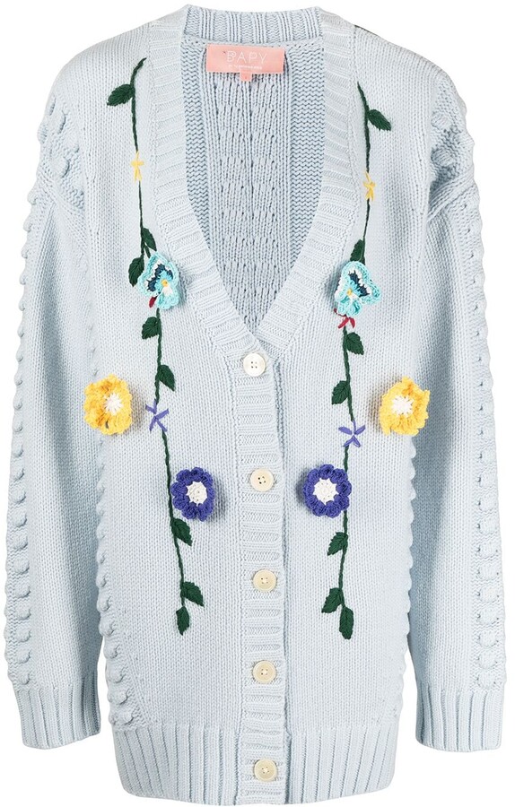 Blue Floral Cardigan | Shop the world's largest collection of 