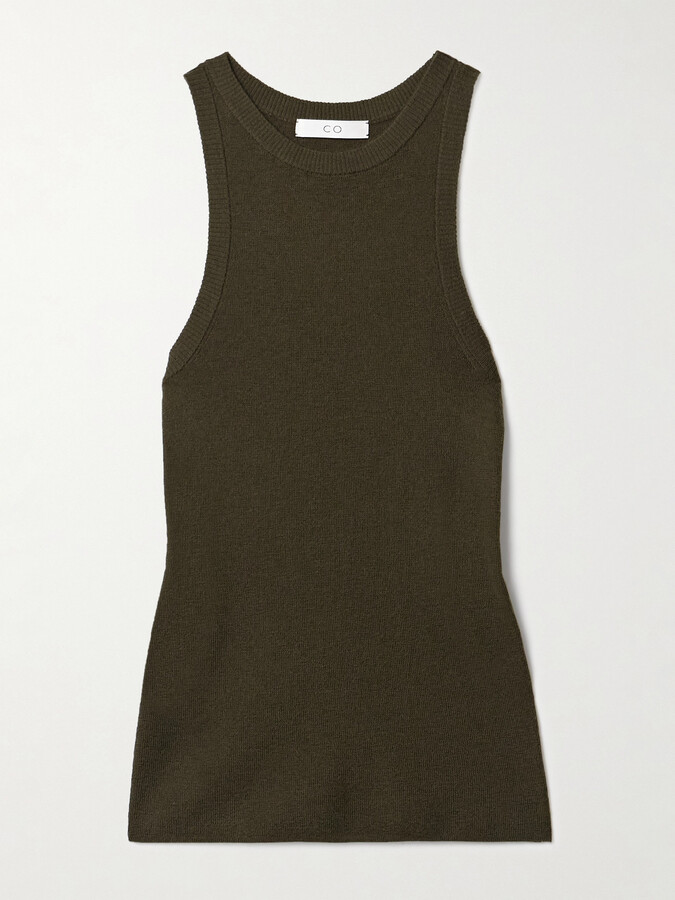 Co Cashmere Tank - Green