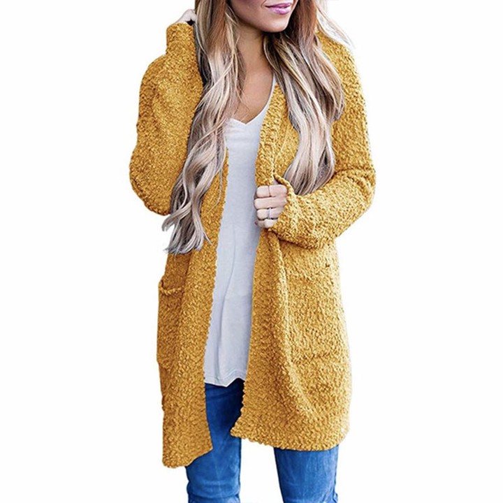 yellow winter sweater