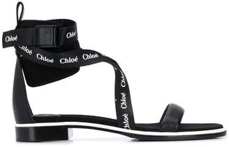 Chloé branded strap sandals