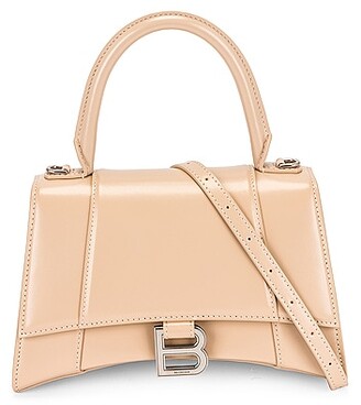 Balenciaga Small Hourglass Top Handle Bag in Cream - ShopStyle