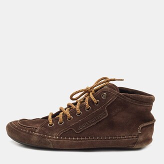 Louis Vuitton Suede and Canvas Sneakers (Trainers) Brown 7