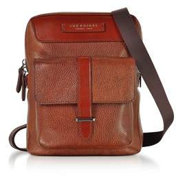 The Bridge Men's Brown Leather Messenger Bag