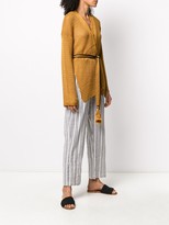 Thumbnail for your product : Forte Forte Open Front Belted Cardigan