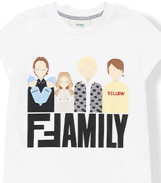 Fendi Kids Family print T-shirt