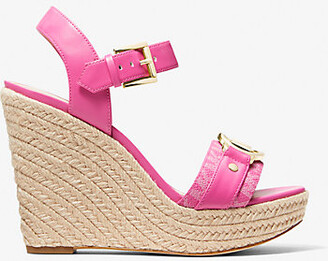 【Michael Kors】Rory Logo and Faux Leather Sandal Rory Leather Sandal | Michael Kors [US]