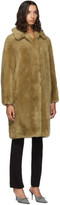 Thumbnail for your product : Yves Salomon Meteo Meteo Beige Woven Wool Coat