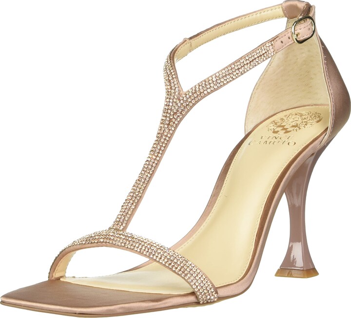 rose gold chunky heels