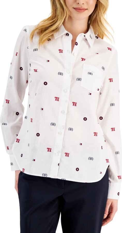 Tommy Hilfiger Women\'s White T-shirts | ShopStyle