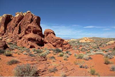 Union Rustic Valley of Fire State Park, Nevada - Wrapped Canvas Photograph