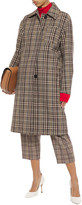 Thumbnail for your product : Victoria Beckham Checked Wool-jacquard Coat