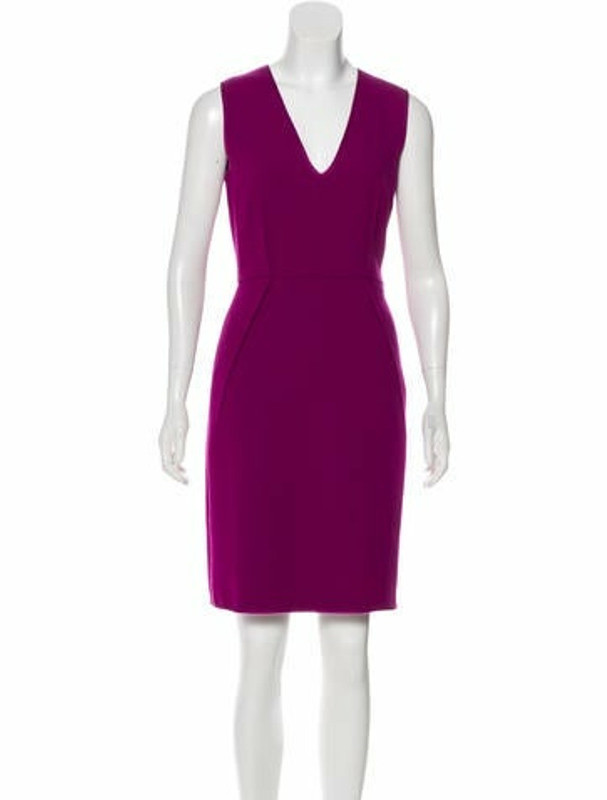 purple wool dress