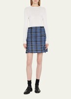 Pleated Plaid Kilt Mini Skirt 
