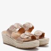 Thumbnail for your product : DF By DANIEL Yvette Pink Rope Espadrille Wedge Sandals