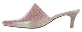 Thumbnail for your product : Maryam Nassir Zadeh Embossed Leather Mules
