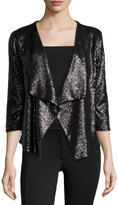 Thumbnail for your product : Design History Sequin 3/4-Sleeve Jacket, Onyx