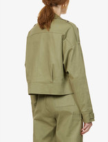 Thumbnail for your product : The Range Structured Military boxy-fit stretch-cotton jacket