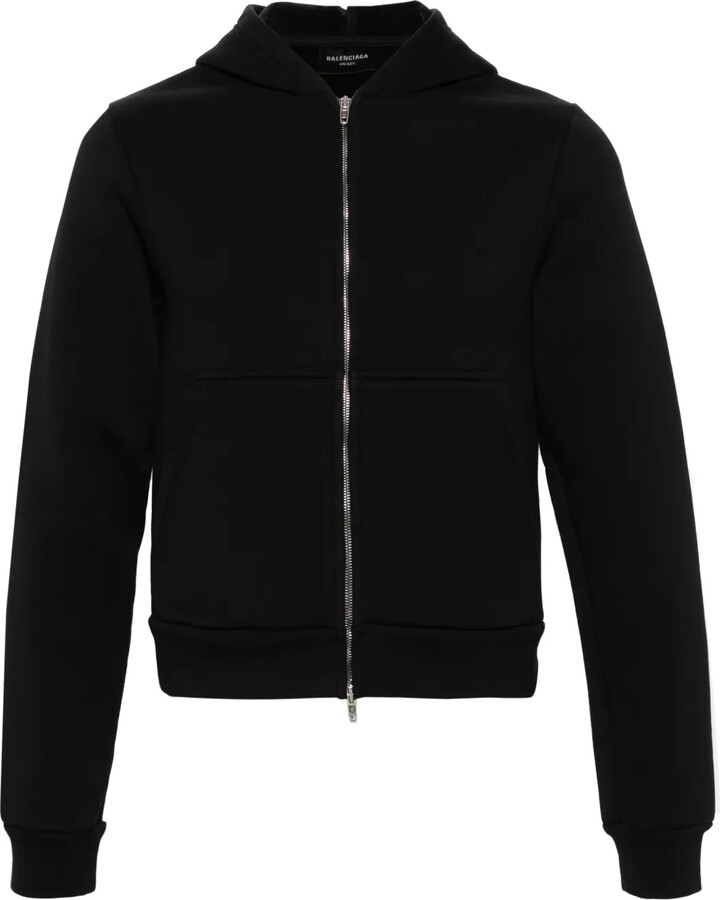 Balenciaga Zip-Up Cotton Hoodie