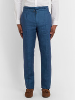 Thumbnail for your product : Isaia Linen Drawstring Trousers
