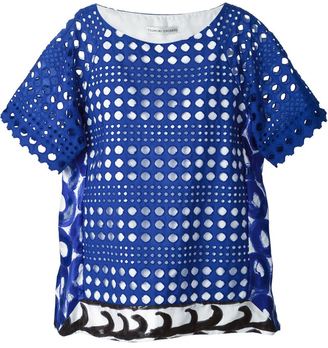 Tsumori Chisato broderie anglaise wave top